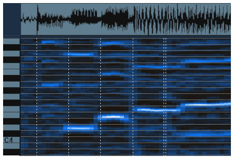 Pitch visuation of polyphonic music.