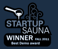 Startup Sauna 2011 fall winner - best demo